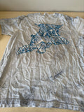 Graphic Tee Shirt with Blue Print