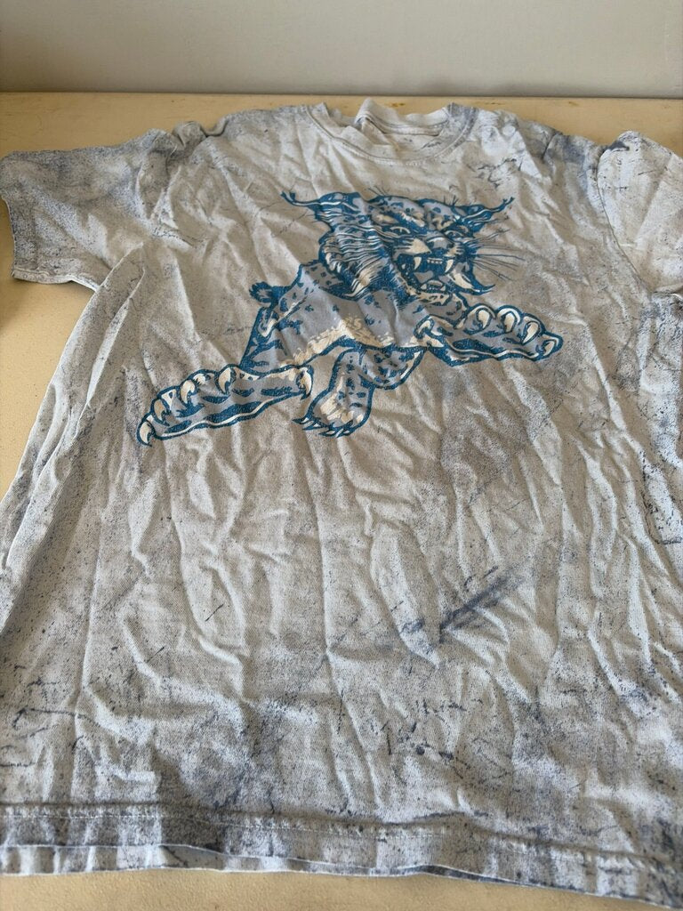 Graphic Tee Shirt with Blue Print