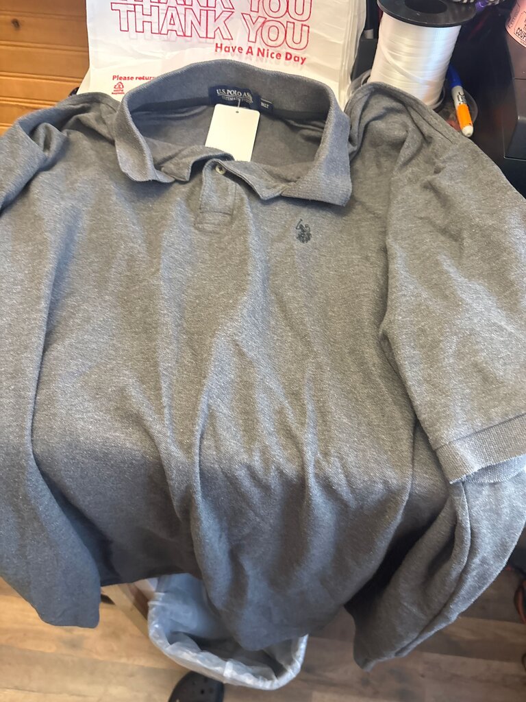 U.S. Polo Assn. Men's Gray Polo Shirt