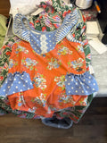 Matilda Jane Floral Romper with Ruffle Sleeves
