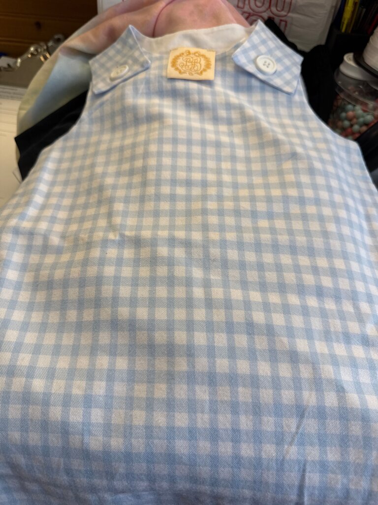 Blue Gingham Child's Dress