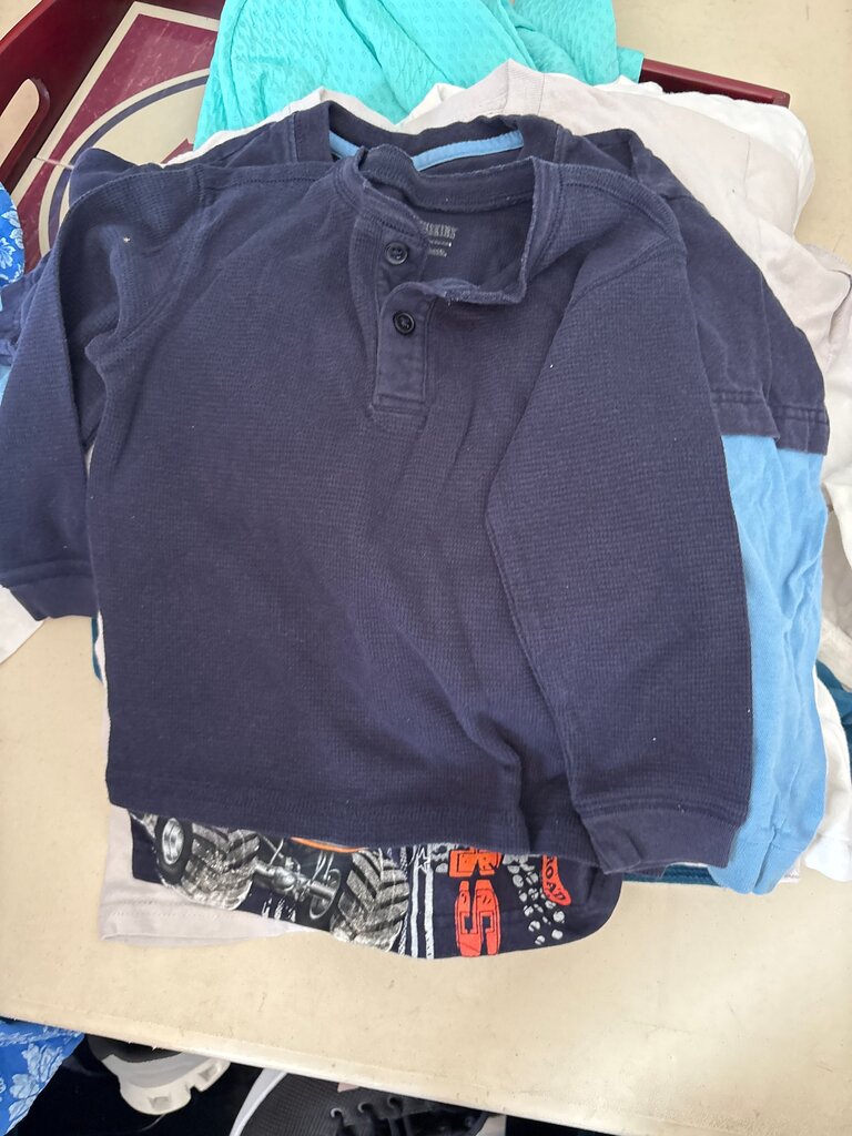 Boys Long Sleeve Henley Shirt