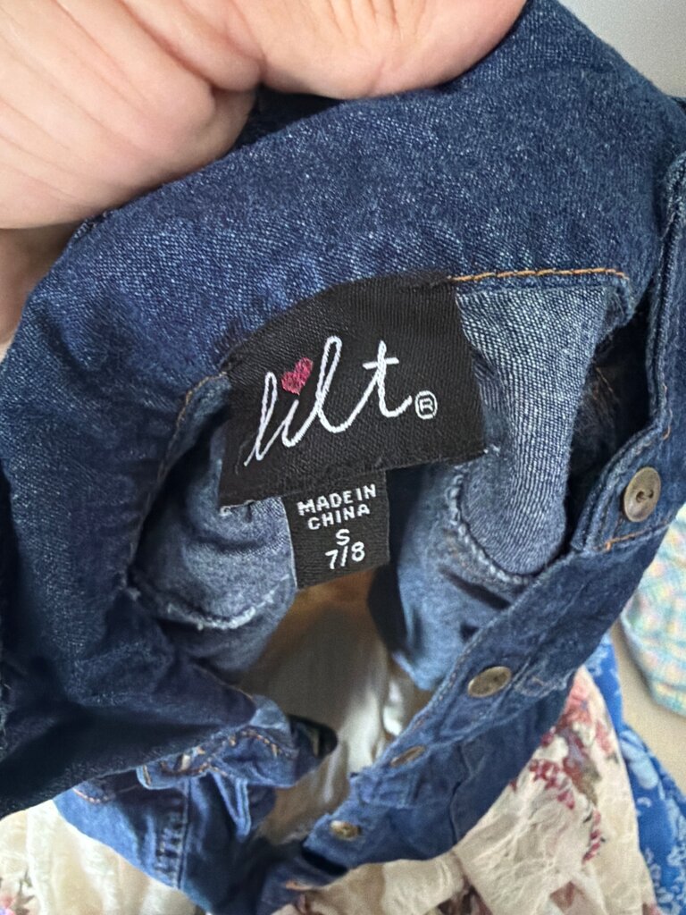 Denim Jacket with Floral Dress