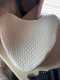 White Memory Foam Seat Cushion