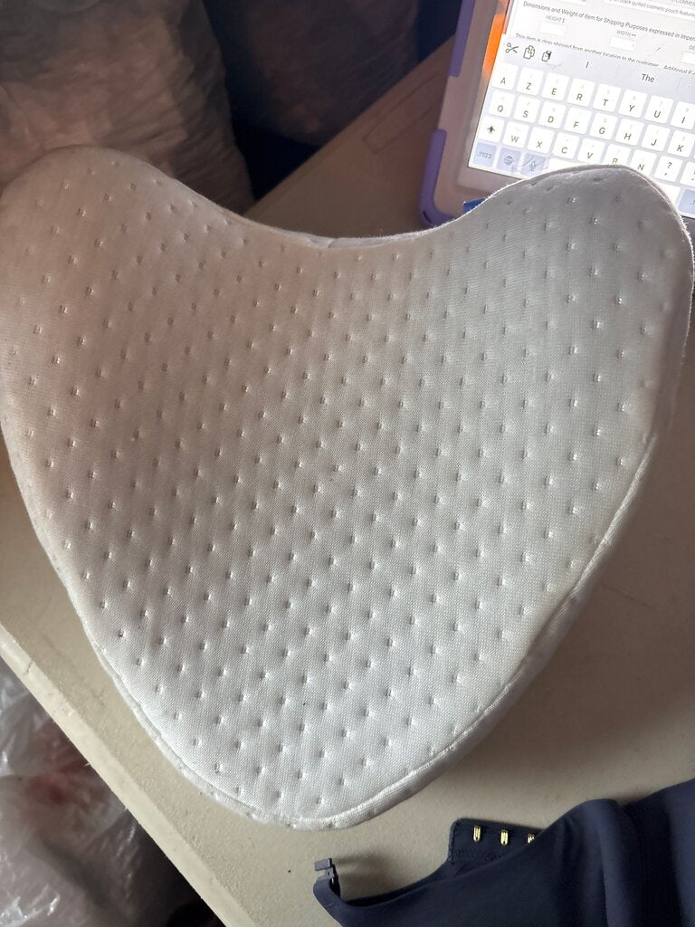 White Memory Foam Seat Cushion