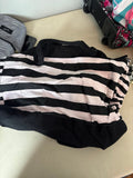 Black and Pink Striped Top