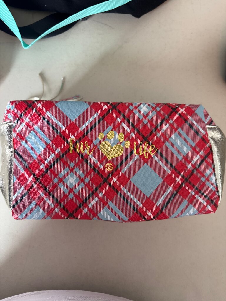 Plaid Cosmetic Bag