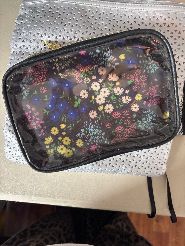 Isaac Mizrahi Floral Makeup Bag