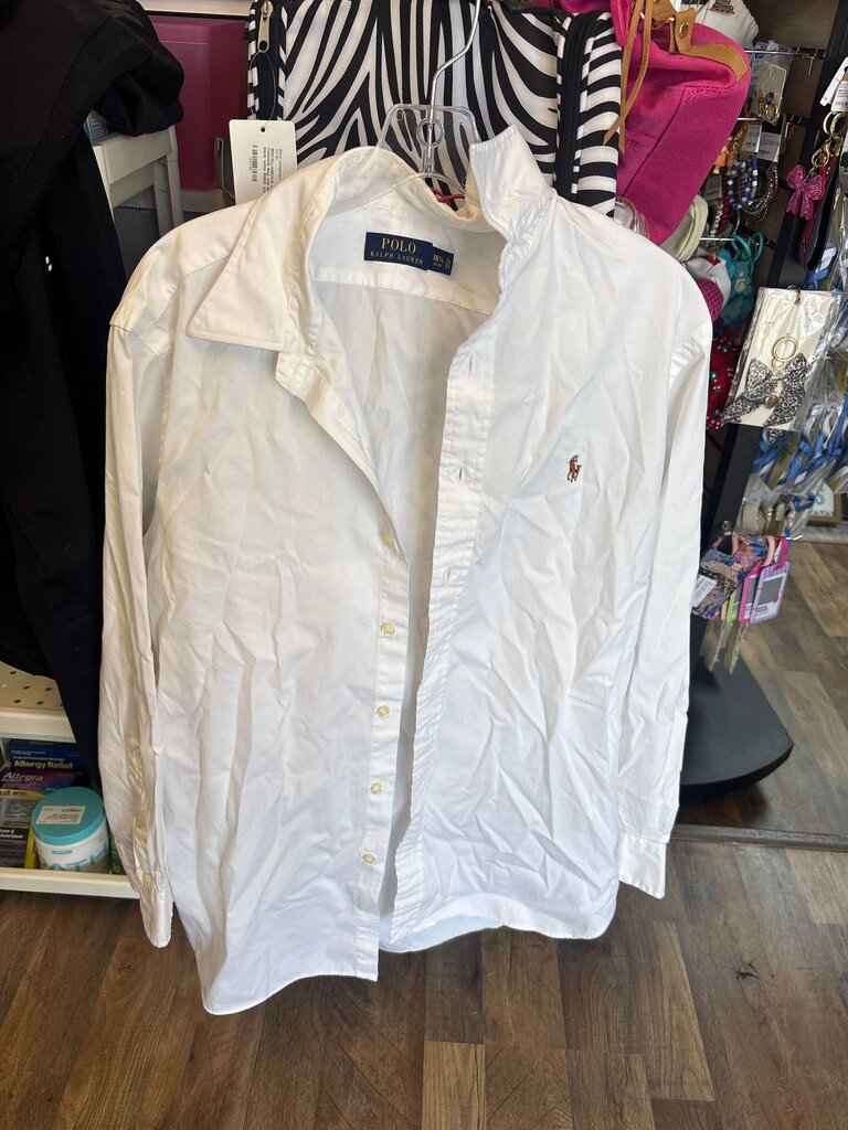 Polo Ralph Lauren White Button-Down Shirt