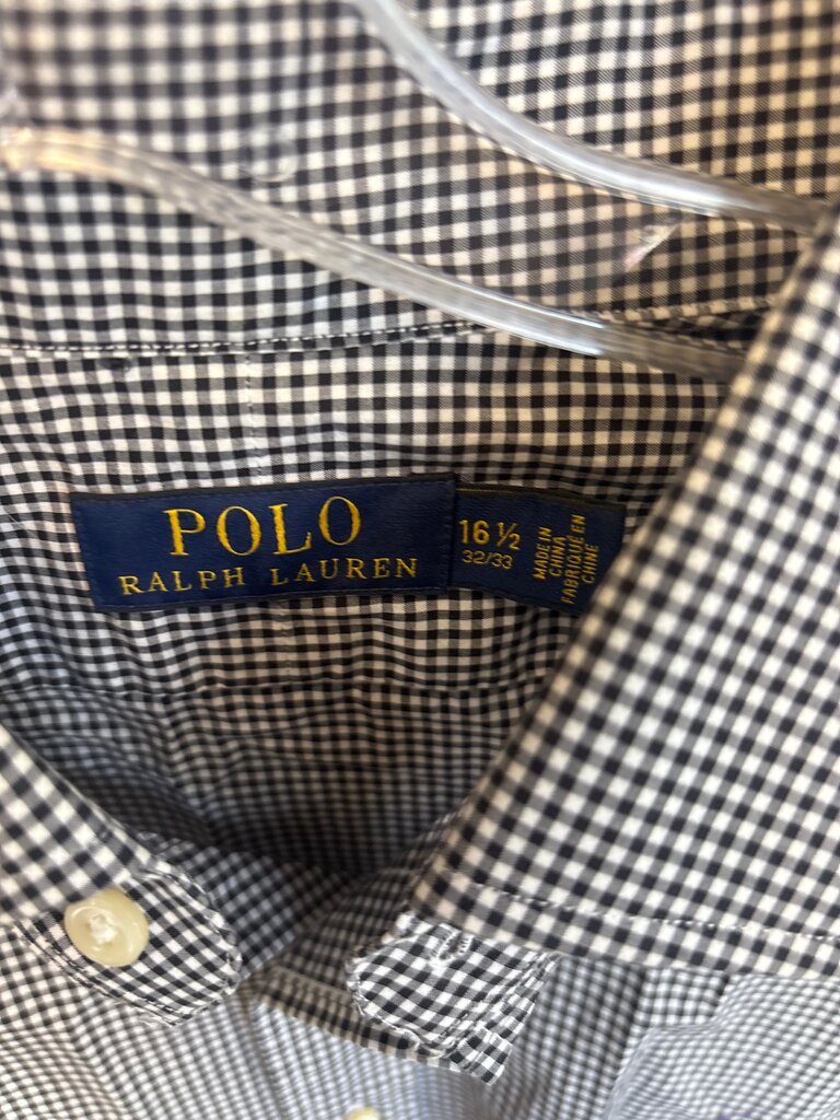 Polo Ralph Lauren Black and White Checkered Shirt