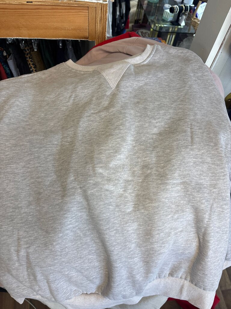 Trendy Queen Gray Pullover Sweatshirt