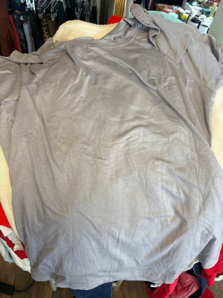 Gray Casual T-Shirt
