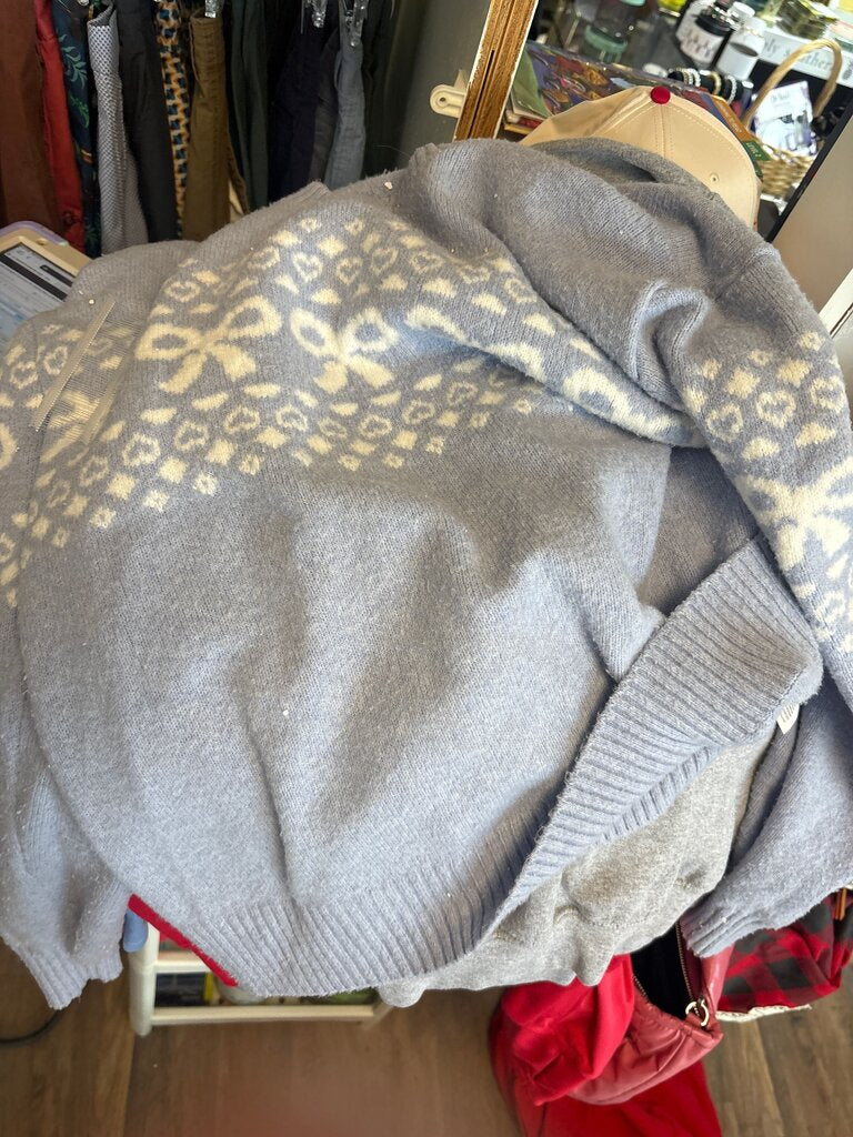 Hollister Light Blue Cardigan Sweater