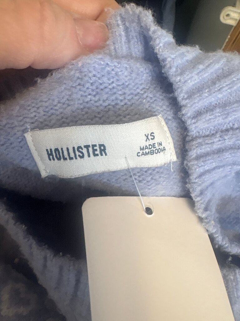 Hollister Light Blue Cardigan Sweater