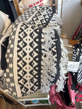 Black and White Patterns Throw Blanket