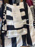 Full Black and White Striped Duvet Cover and Shams Set