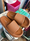 Brown Slide Sandals