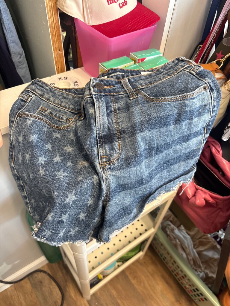 Star Spangled Denim Shorts