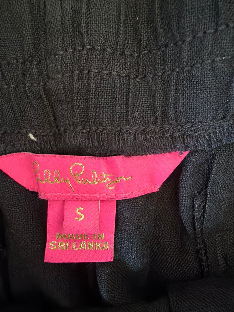 Lilly Pulitzer Women's Black Linen Shorts
