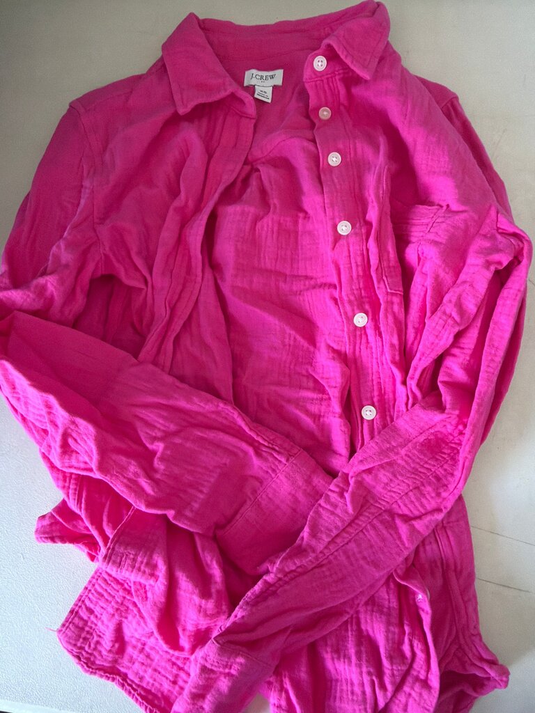 J.Crew Pink Button-Up Shirt