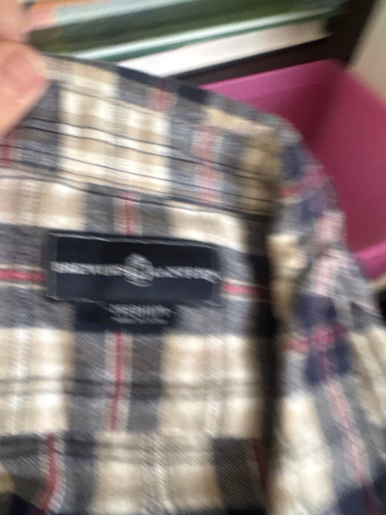 Men's Plaid Long Sleeve Button-Up Shirt