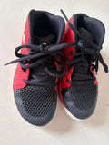 Red and Black Athletic Shoes