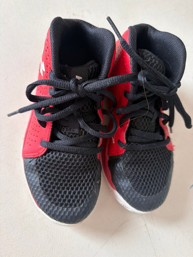 Red and Black Athletic Shoes