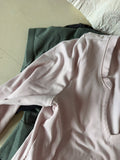 Pink Ribbed Long Sleeve Top