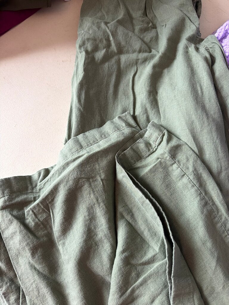 Green Linen Pants