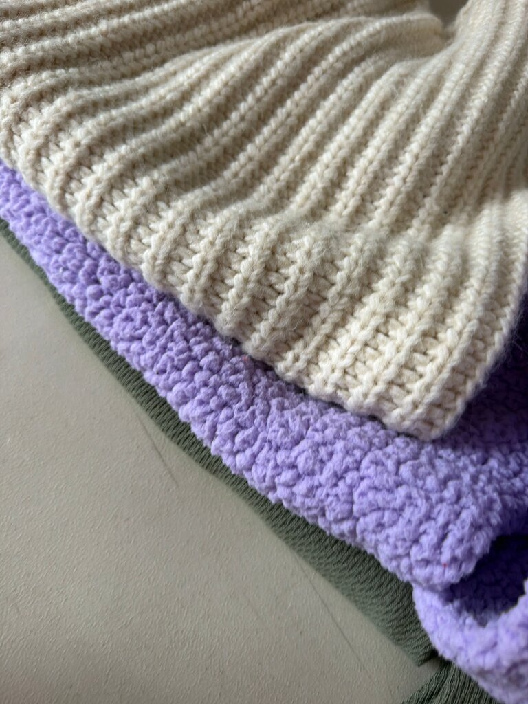 Textured Knit Blankets