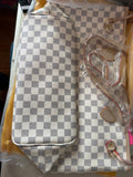 Louis Vuitton Damier Azur Canvas Clutch