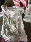 Floral Green Baby Bodysuit