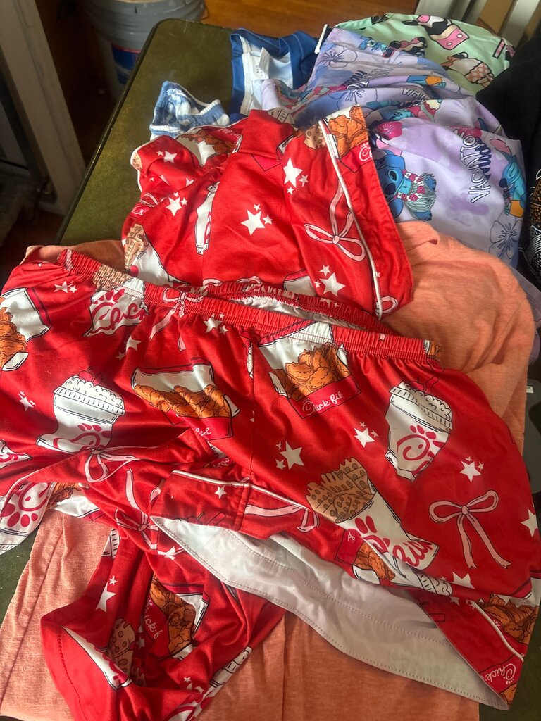 Chick-fil-A themed red shorts