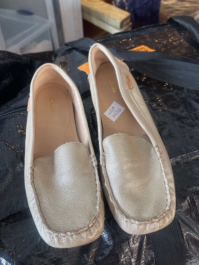 Clarks Gold Flat Shoes