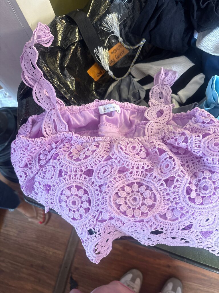 Lilac Lace Tank Top