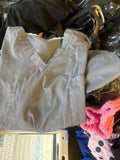 Gray Medical Scrub Top