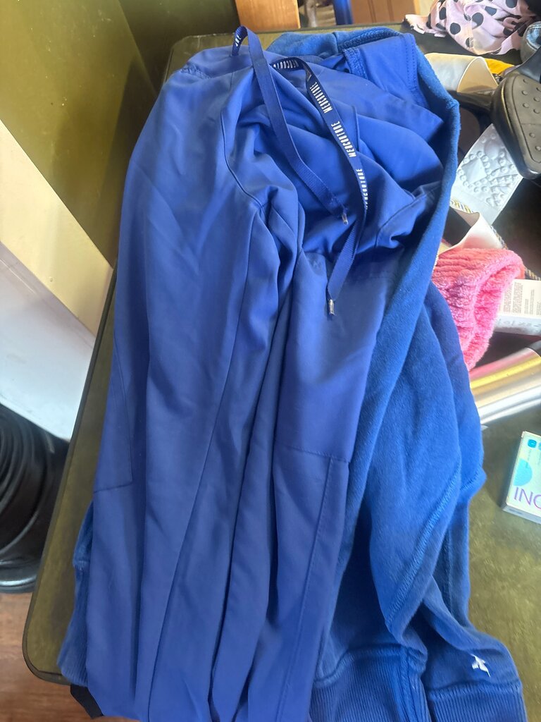 Women's Blue Polyester Activewear Pants