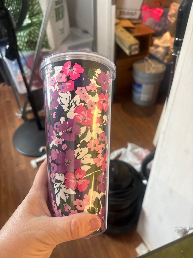 Floral Pattern Tumbler