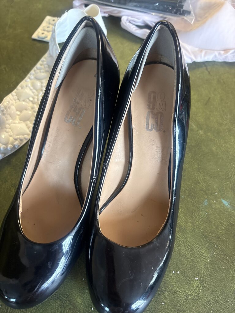Black Patent Leather Heels