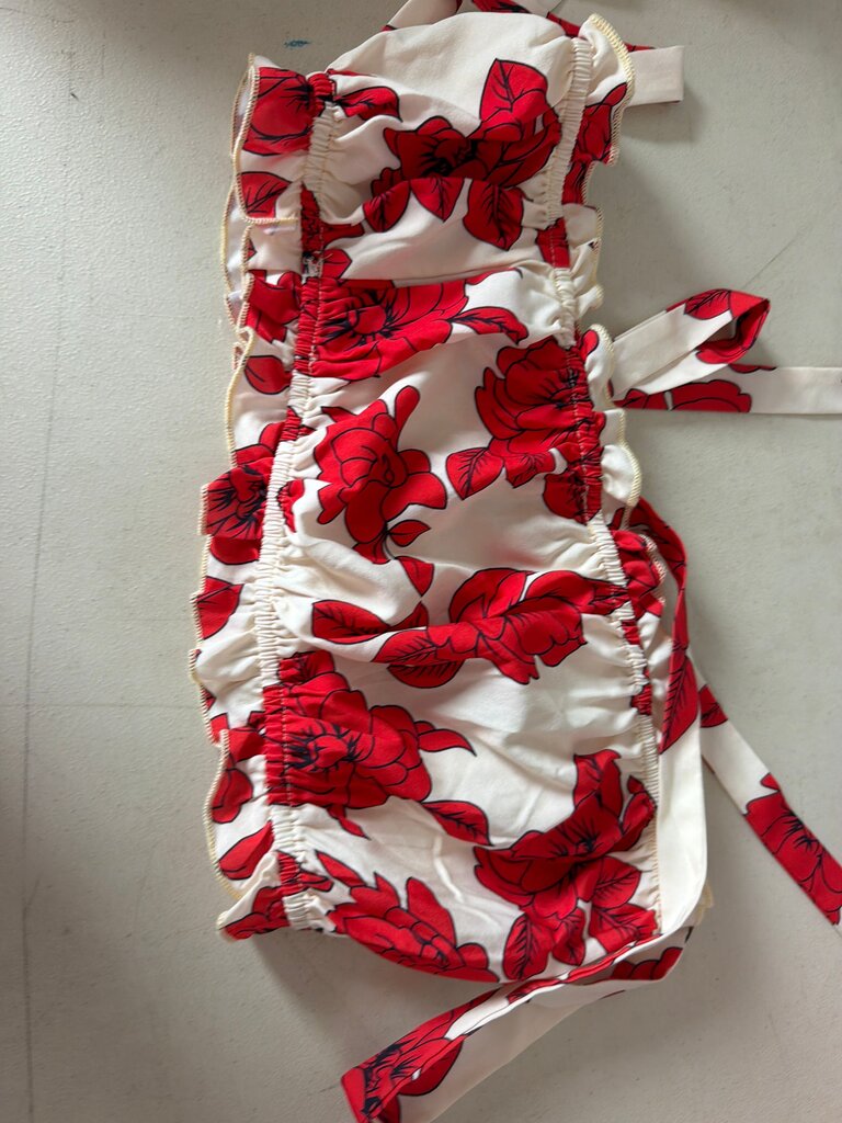 Floral Ruffled Women's Swimwear