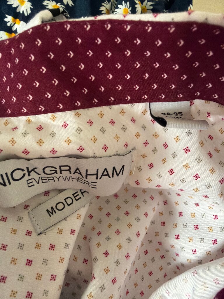 Nick Graham Men's Modern Fit Dress Shirt