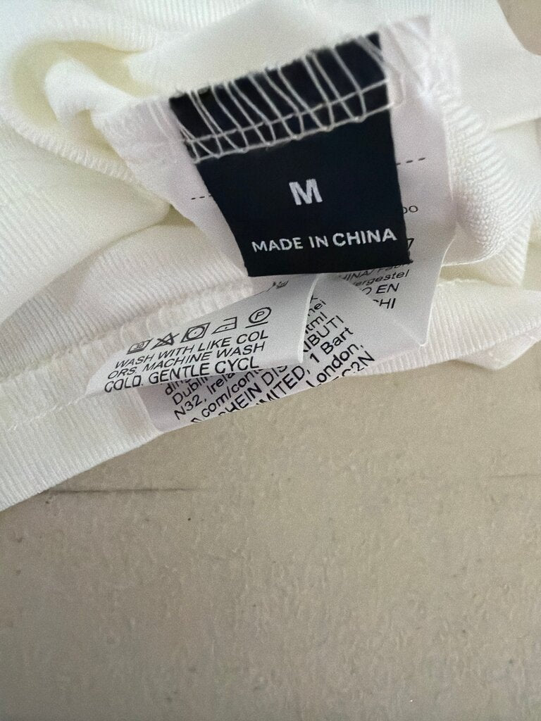 White Tank Top with Black Trim