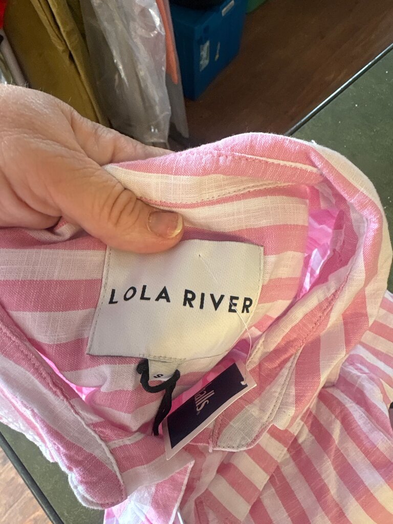 Lola River Striped Button-Up Shirt
