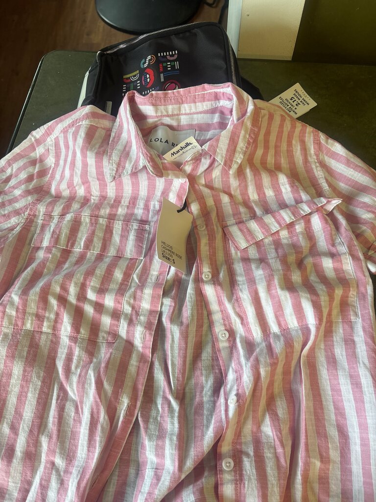 Lola River Striped Button-Up Shirt