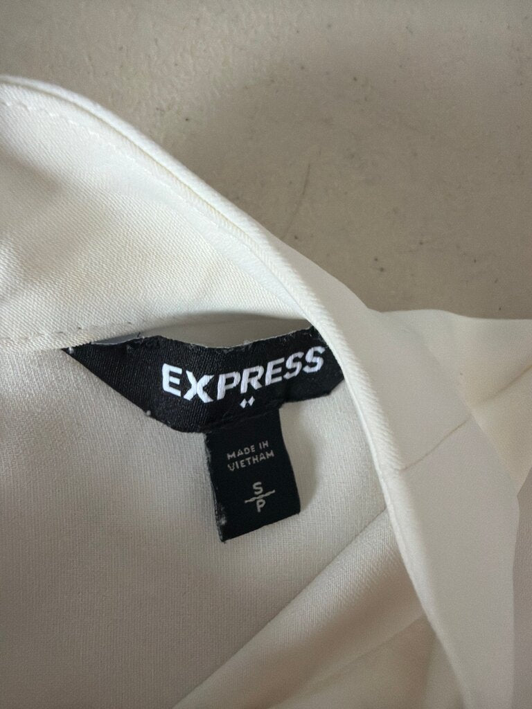 Express White Sleeveless Top