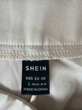 SHEIN Cream High-Waisted Shorts