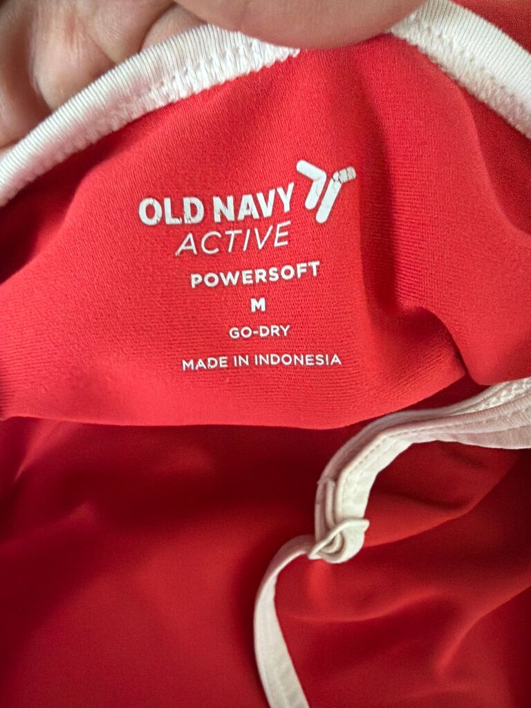 Old Navy Active Powersoft M Red Tank Top