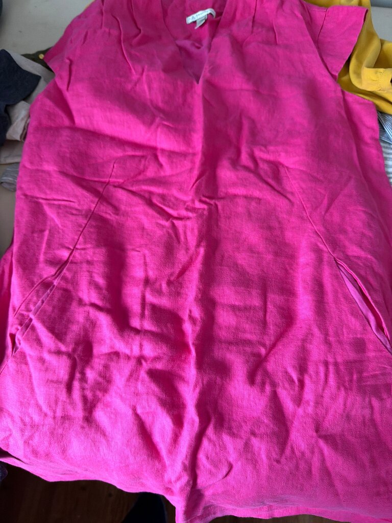 Neiman Marcus Pink Linen Dress