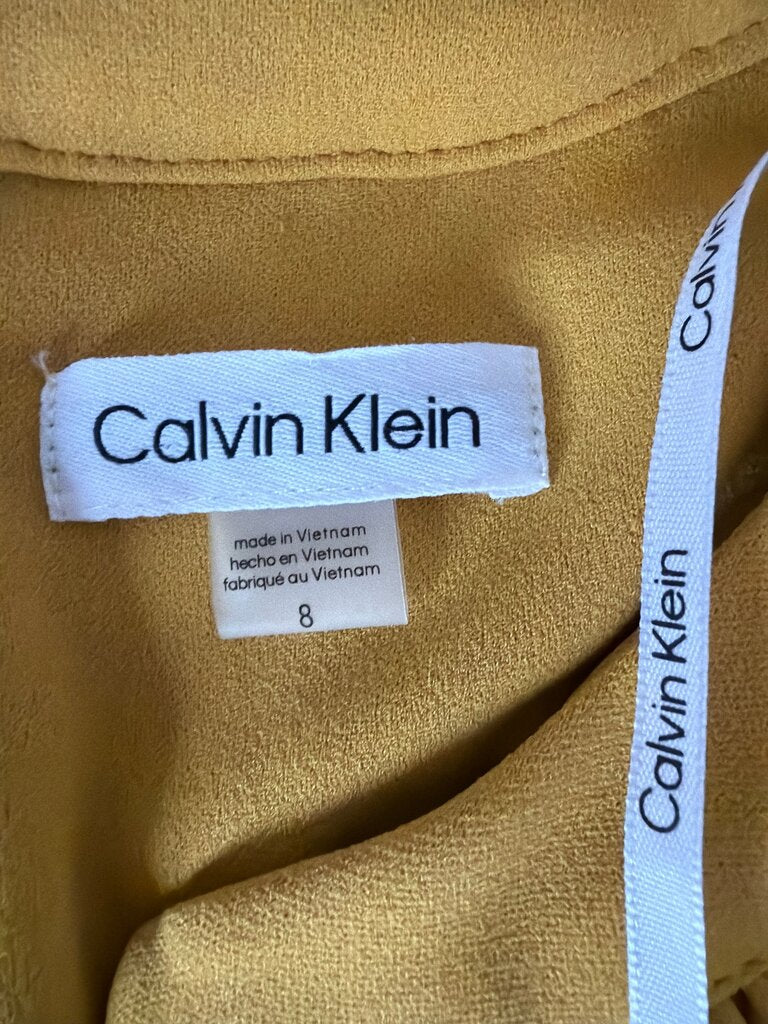 Calvin Klein Yellow Dress