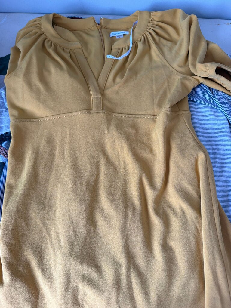 Calvin Klein Yellow Dress